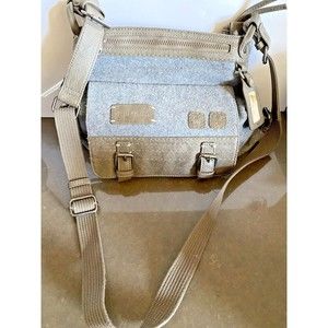 Sherpani Leather and Wool Willow Shoulder Bag